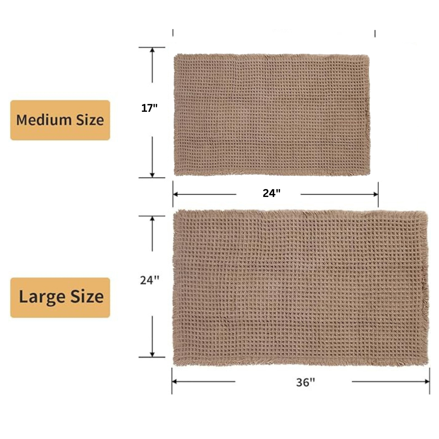 Bath mat size specifications